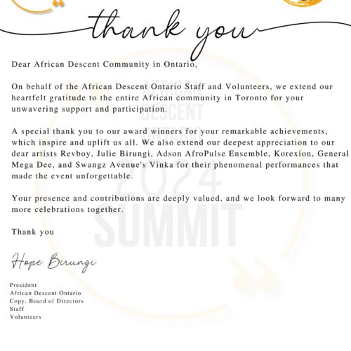 THANK YOU FROM ADSON JULY 2024 SUMMIT